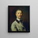Self-portrait at 60 years old - Johann Baptist Reiter — framed artwork on a wall