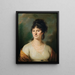Bust of a Lady - Johann Baptist von Lampi the Elder — framed artwork on a wall