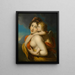 Eine Nymphe trägt Cupido über einen Fluss - Johann Baptist von Lampi der Ältere — gerahmtes Bild an der Wand