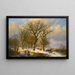 Winterlandschaft mit Viehhirten - Johann Bernhard Klombeck — gerahmtes Bild an der Wand