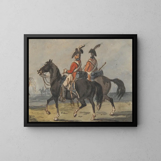 Johann Conrad Gessner - Two Members of Royal Horse Guard.webp