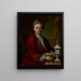 Portrait des Goldschmieds Johann Friedrich Baer - Johann Daniel Heimlich — gerahmtes Bild an der Wand