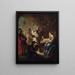 Anbetung der Könige - Johann Evangelist Holzer — gerahmtes Bild an der Wand