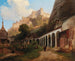 Vista del cimitero di San Pietro a Salisburgo - Johann Fischbach — vista dell’opera