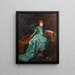 Ritratto della contessa Kessler in un interno - Johann Frank Kirchbach — quadro incorniciato alla parete