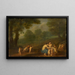 Venere e Adone scena d'amore - Johann Friedrich Gerhard — quadro incorniciato alla parete