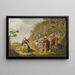 The Baptism of the Ethiopian Queen Candace Amanitore - Johann Friedrich Morgenstern — framed artwork on a wall