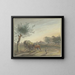 Hof Rebstock inmitten der weiten Wiesen entlang der Mayener Straße bei Frankfurt am Main - Johann Friedrich Morgenstern — gerahmtes Bild an der Wand