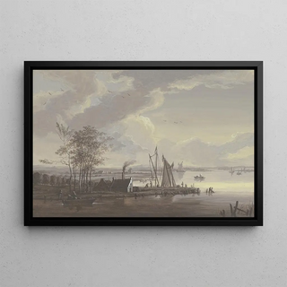 Johann Friedrich Morgenstern - River scenery in the summer.webp