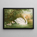 Cygnus cygnus - Johann Friedrich Naumann — gerahmtes Bild an der Wand