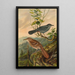 Mimus carolinensis Harporhynchus rufus - Johann Friedrich Naumann — quadro incorniciato alla parete