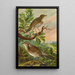 Turdus musicus Turdus pilaris - Johann Friedrich Naumann — quadro incorniciato alla parete