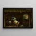 Cavallo imballato nella stalla - Johann Georg Pforr — quadro incorniciato alla parete