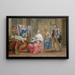 La coppia innamorata disturbata - Johann Georg Platzer — quadro incorniciato alla parete