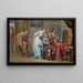 La Lettre d'amour - Johann Georg Platzer — quadro incorniciato alla parete