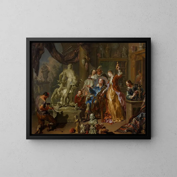 L'atelier du sculpteur - Johann Georg Platzer — quadro incorniciato alla parete