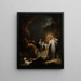 The resurrection of Lazarus - Johann Georg Trautmann — framed artwork on a wall