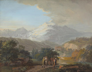 Johann Georg Volmar - Ve du Mont Blanc dans le Vallee de Salenges.webp
