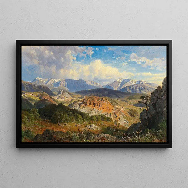 Johann Giovanni Varrone - View of the Rax and Schneeberg mountains.webp