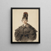 Anna Appenzeller, the artist's first wife, in half-figure - Johann Grund — framed artwork on a wall