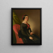 Portrait einer sitzenden Dame - Johann Grund — gerahmtes Bild an der Wand