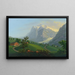 Le Wetterhorn à Grindelwald - Johann Heinrich Bleuler le Jeune — gerahmtes Bild an der Wand