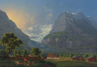 Johann Heinrich Bleuler the Younger - Der Grindelwaldglttscher im Canton Bern.webp