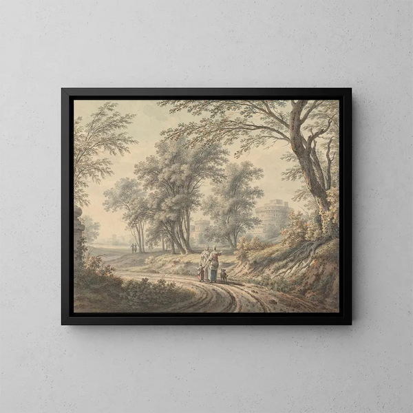 Komposition klassisch - Johann Heinrich Müntz — gerahmtes Bild an der Wand