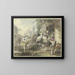 Divertimenti popolari a Roma - Johann Heinrich Ramberg — quadro incorniciato alla parete