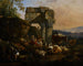 Paesaggio romano con bestiame e pastori - Johann Heinrich Roos — vista dell’opera