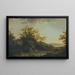 Landschaft mit Fischern, Hirten und Vieh - Johann Heinrich West — gerahmtes Bild an der Wand