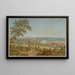 Abbey of Gottstatt view from the northwest - Johann Jakob Biedermann — framed artwork on a wall