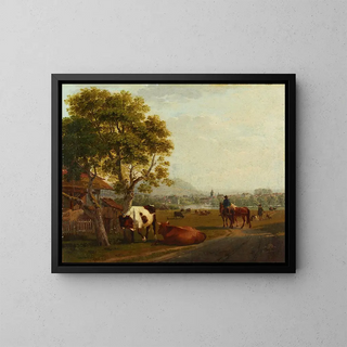 Johann Jakob Biedermann - Paysage prs de Zurich.webp