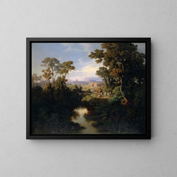 Des environs de Rome - Johann Jakob Frey — quadro incorniciato alla parete