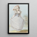 Dame noble en costume rococo - Johann Jakob Lutz — gerahmtes Bild an der Wand