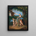 Putti affilando la freccia di Cupido - Johann Jakob Metzler — quadro incorniciato alla parete