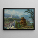 Tusis dans la vallée de Domleschg - Johann Jakob Meyer — framed artwork on a wall