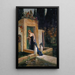 Viviane am Grab von Merlin - Johann Jakob Schneider — gerahmtes Bild an der Wand