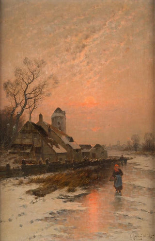 Johann Jungblut - Winter sun over iced lake.webp