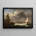 Rivage mit aufgewühlten Wassern - Johann Kaspar Huber — gerahmtes Bild an der Wand