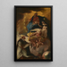 Saint Dominique recevant le Rosaire de Marie - Johann Konrad Wengner — gerahmtes Bild an der Wand