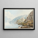View of Lake Lucerne - Johann Ludwig Aberli — framed artwork on a wall