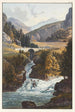 Vue de la cascata del Reno e del torrente d'Avers nel Roflen - Johann Ludwig Bleuler — vista dell’opera