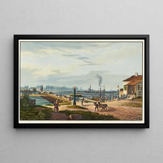 Johann Ludwig Bleuler - Vue de la ville de Strasbourg prise de Kehl.webp
