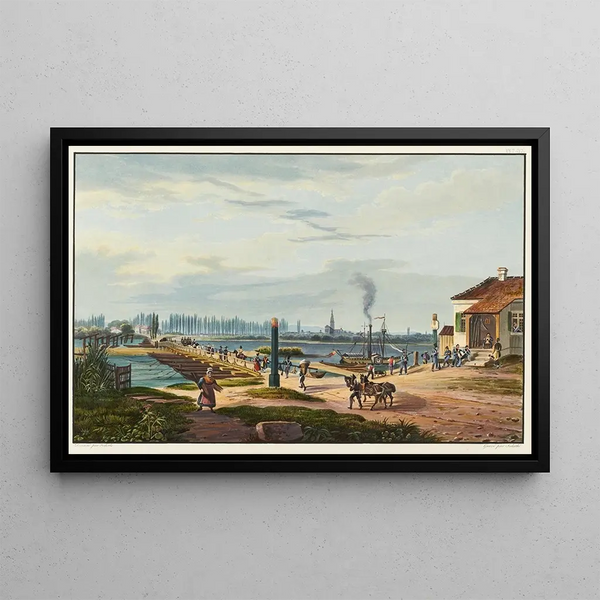 Johann Ludwig Bleuler - Vue de la ville de Strasbourg prise de Kehl.webp