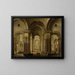 Innenansicht einer barocken Kirche - Johann Ludwig Ernst Morgenstern — gerahmtes Bild an der Wand