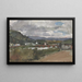 Flusslandschaft mit Brücke - Johann Marx — gerahmtes Bild an der Wand