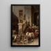 Der Jagdbeute - Johann Matthias Ranftl — gerahmtes Bild an der Wand