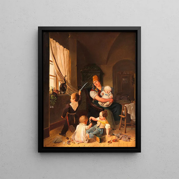 Johann Matthias Ranftl - In der Kinderstube.webp