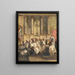 Gesù, dodicenne, nel tempio - Johann Matthias Wurzer — quadro incorniciato alla parete